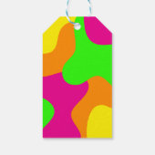 Funky Retro Bruiloftsfeest Cadeaulabel (Achterkant)