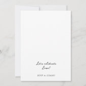 Funky Retro Champagne Toren Y2K Huwelijk Kaart (Achterkant)