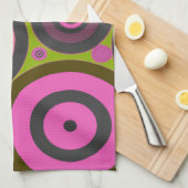 Funky Retro Circles American MoJo Kitchen Towel Theedoek (Quarter Fold)