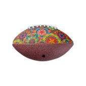 Funky Retro Colorful Mandala Pattern American Football (Gedraaid 270)