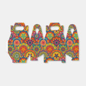 Funky Retro Colorful Mandala Pattern Bedankdoosjes (Uitgevouwen)