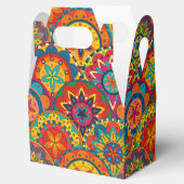 Funky Retro Colorful Mandala Pattern Bedankdoosjes (Geopend)
