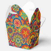 Funky Retro Colorful Mandala Pattern Bedankdoosjes (Geopend)