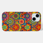Funky Retro Colorful Mandala Pattern Case-Mate iPhone Case (Achterkant (horizontaal))