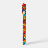 Funky Retro Colorful Mandala Pattern iPhone 15 Hoesje (Linkerkant)