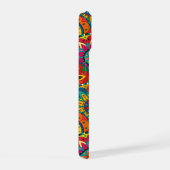 Funky Retro Colorful Mandala Pattern iPhone 15 Hoesje (Rechterkant)