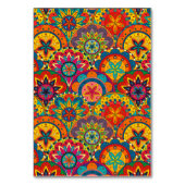 Funky Retro Colorful Mandala Pattern Kaart (Voorkant)