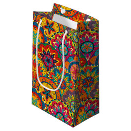 Funky Retro Colorful Mandala Pattern Klein Cadeauzakje