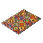 Funky Retro Colorful Mandala Pattern Notitieboek (Linkerzijde)