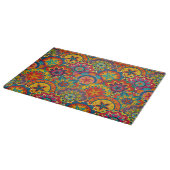 Funky Retro Colorful Mandala Pattern Snijplank (Hoek)