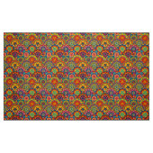 Funky Retro Colorful Mandala Pattern Stof (Fat Quarter)