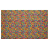 Funky Retro Colorful Mandala Pattern Stof (Fat Quarter)