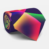 Funky Retro Colors Party Stropdas (Opgerold)