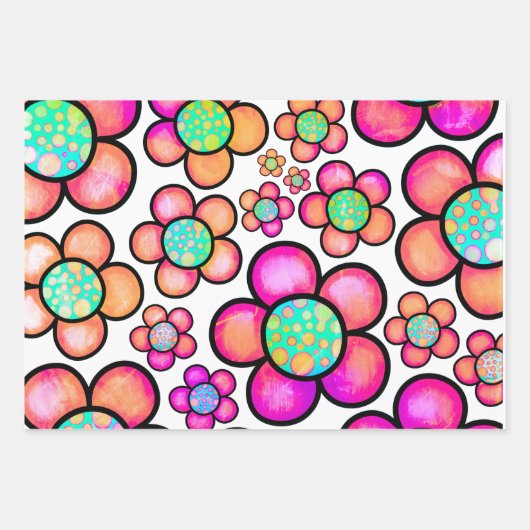 Funky retro inpakpapier vel (Voorkant 2)