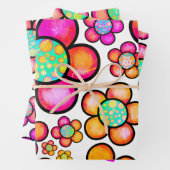 Funky retro inpakpapier vel (In situ)