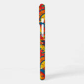 Funky Retro Kleurrijk Mandala Patroon iPhone Hoesje (Linkerkant)