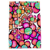 Funky retro medium cadeauzakje (Achterkant)