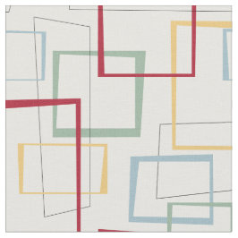 Funky Retro Midden-eeuwse Abstracte Pleinen Stof