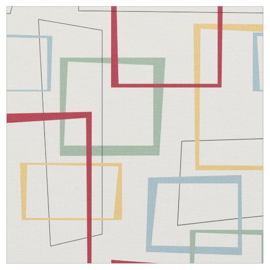 Funky Retro Midden-eeuwse Abstracte Pleinen Stof (Close Up)