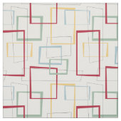 Funky Retro Midden-eeuwse Abstracte Pleinen Stof (Swatch)