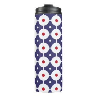  funky retro naadloos patroon. naadloze stekelarm thermosbeker