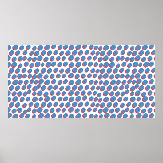  funky retro naadloos patroon. Naadloze vin Poster (Voorkant)