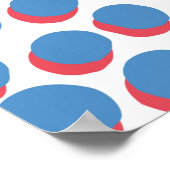  funky retro naadloos patroon. Naadloze vin Poster (Hoek)