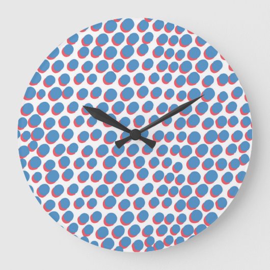 Funky Retro Neon:  naadloos Grote Klok (Voorkant)