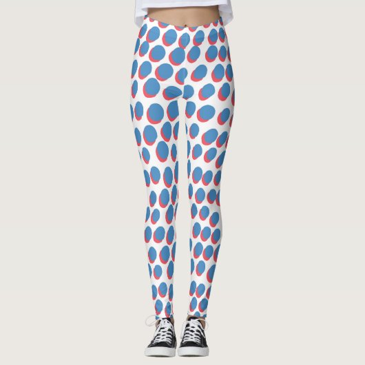 Funky Retro Neon: naadloos Leggings (Voorkant)