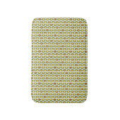 Funky Retro Olive Bead Custom Colours Patroon Badmat (Voorkant Verticaal)