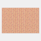 Funky Retro Olive Bead Custom Colours Patroon Inpakpapier Vel (Voorkant 3)