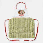 Funky Retro Olive Bead Custom Colours Patroon Schort (Voorkant)