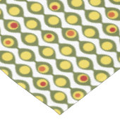 Funky Retro Olive Bead Custom Colours Patroon Tafelkleed (Gekanteld)