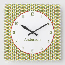 Funky Retro Olive Bead Custom Colours Patroon