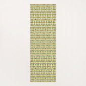 Funky Retro Olive Bead Custom Colours Patroon Yogamat (Achterkant)