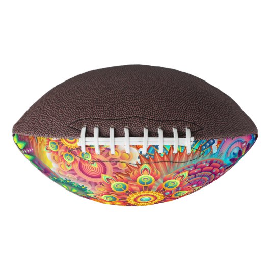 Funky Retro Pattern Abstract Bohemian American Football (Voorkant)