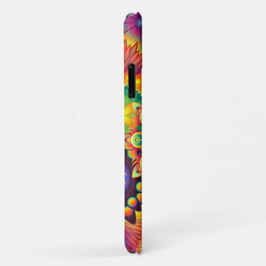 Funky Retro Pattern Abstract Bohemian Case-Mate iPhone Case (Achterkant/rechts)
