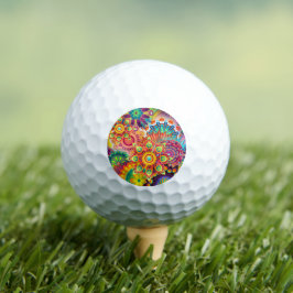 Funky Retro Pattern Abstract Bohemian Golfballen