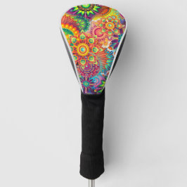 Funky Retro Pattern Abstract Bohemian Golfheadcover