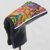Funky Retro Pattern Abstract Bohemian Golfheadcover (3/4 voorkant)