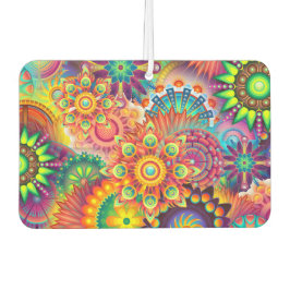 Funky Retro Pattern Abstract Bohemian Luchtverfrisser