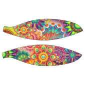 Funky Retro Pattern Abstract Bohemian Mini Basketbal (Panelen)