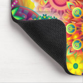 Funky Retro Pattern Abstract Bohemian Muismat (Hoek)