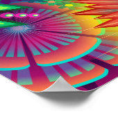 Funky Retro Pattern Abstract Bohemian Poster (Hoek)