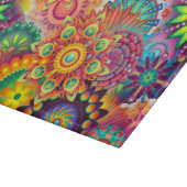 Funky Retro Pattern Abstract Bohemian Snijplank (Hoek)