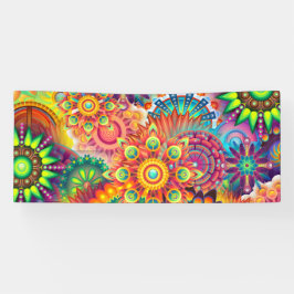 Funky Retro Pattern Abstract Bohemian Spandoek