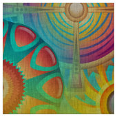Funky Retro Pattern Abstract Bohemian Stof (Swatch)