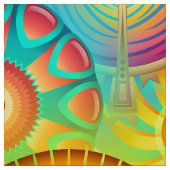 Funky Retro Pattern Abstract Bohemian Stof (Swatch)