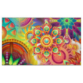 Funky Retro Pattern Abstract Bohemian Stof (Fat Quarter)