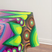 Funky Retro Pattern Abstract Bohemian Tafelkleed (Voorbeeld)